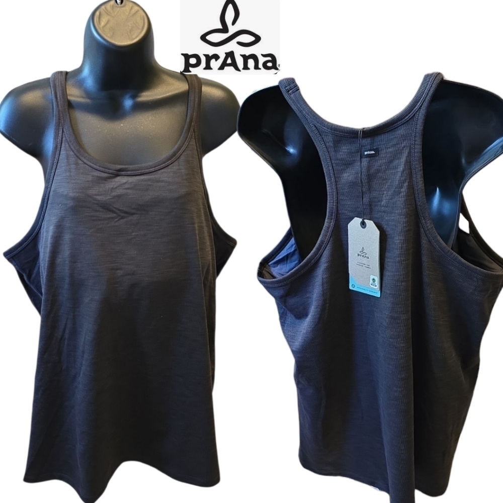PrAna Becksa Tank / Plus Size 2X / Black Heather / New With Tags